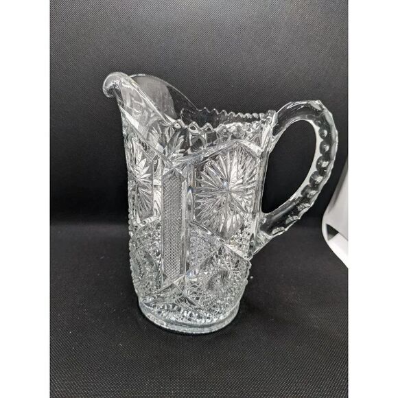 Imperial Glass Water pitcher  clear glass 8 in - Picture 10 of 10